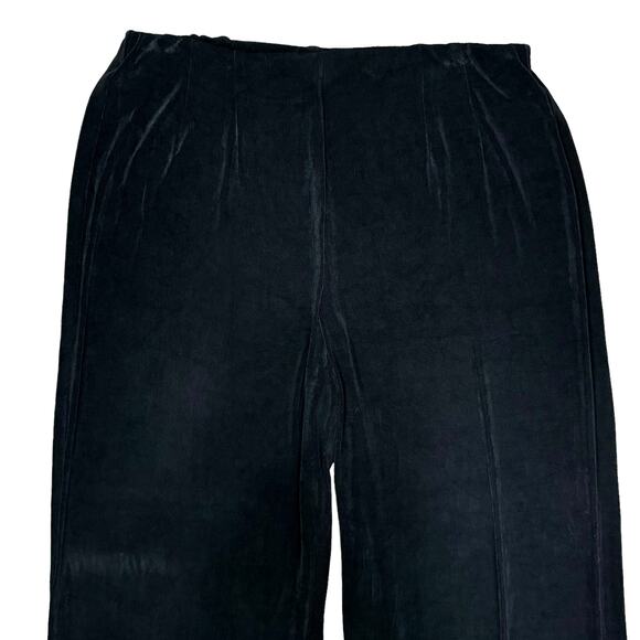 Chico's Travelers Sz 3 Regular Black Straight Leg Full Length PullOn Slinky Pant - Picture 4 of 6